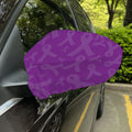 Purple Cancer Awareness Ribbon Print Car Side Mirror Covers