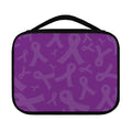 Purple Cancer Awareness Ribbon Print Classic Bible Case