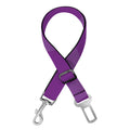 Purple Cancer Awareness Ribbon Print Dog Seat Belt