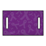 Purple Cancer Awareness Ribbon Print Golf Cart Seat Cover