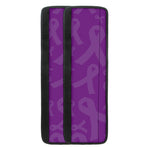 Purple Cancer Awareness Ribbon Print Refrigerator Handle Covers