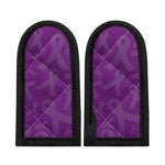 Purple Cancer Awareness Ribbon Print Skillet Handle Cover