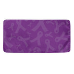 Purple Cancer Awareness Ribbon Print Towel