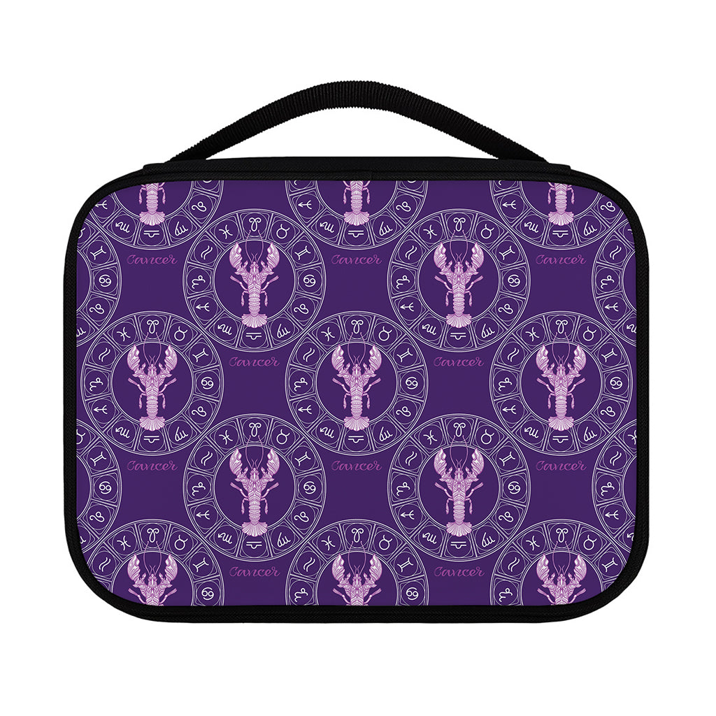 Purple Cancer Zodiac Pattern Print Classic Bible Case