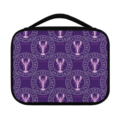 Purple Cancer Zodiac Pattern Print Classic Bible Case