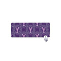 Purple Cancer Zodiac Pattern Print Extended Mouse Pad