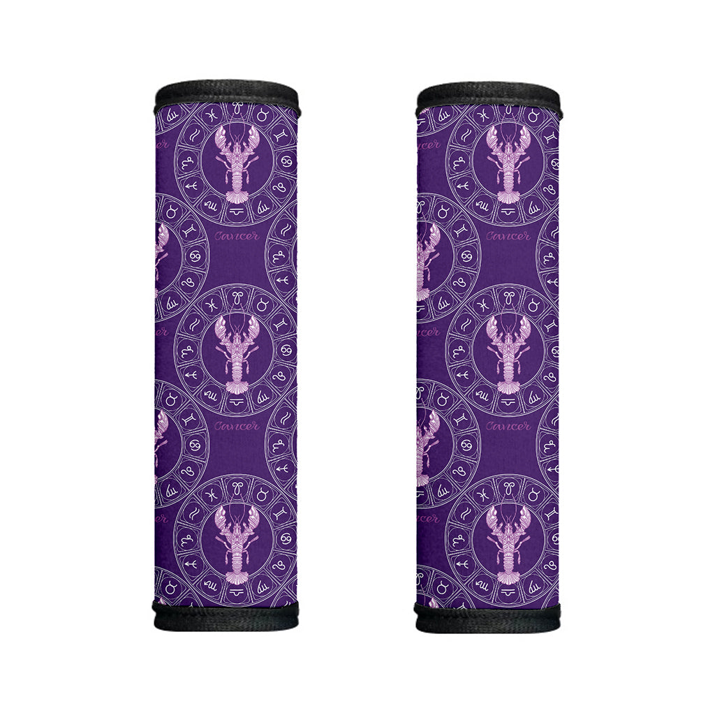 Purple Cancer Zodiac Pattern Print Handle Covers