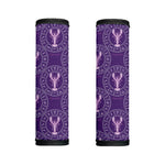 Purple Cancer Zodiac Pattern Print Handle Covers