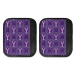 Purple Cancer Zodiac Pattern Print Handle Covers