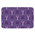 Purple Cancer Zodiac Pattern Print Indoor Door Mat