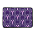 Purple Cancer Zodiac Pattern Print Kitchen Mat