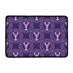 Purple Cancer Zodiac Pattern Print Kitchen Mat