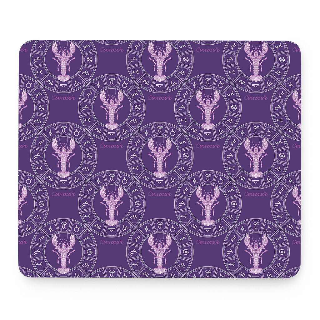Purple Cancer Zodiac Pattern Print Mouse Pad
