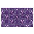 Purple Cancer Zodiac Pattern Print Polyester Doormat