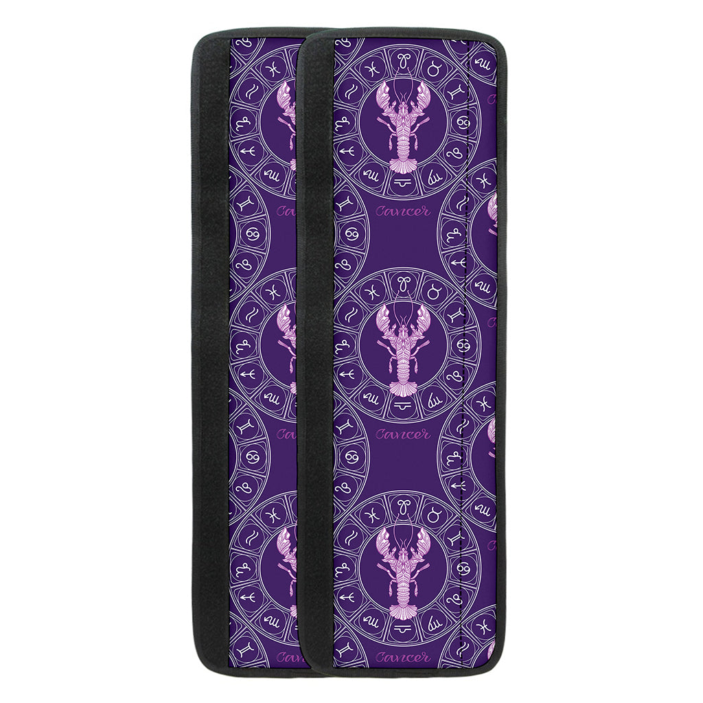 Purple Cancer Zodiac Pattern Print Refrigerator Handle Covers