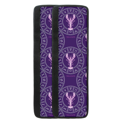 Purple Cancer Zodiac Pattern Print Refrigerator Handle Covers
