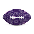Purple Cancer Zodiac Pattern Print Rugby Ball