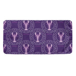 Purple Cancer Zodiac Pattern Print Towel