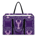 Purple Cancer Zodiac Pattern Print Utility Tote Bag