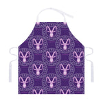 Purple Capricorn Zodiac Pattern Print Adjustable Apron