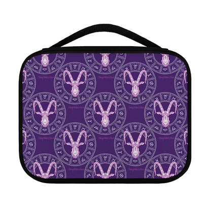 Purple Capricorn Zodiac Pattern Print Classic Bible Case