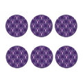 Purple Capricorn Zodiac Pattern Print Coaster Set