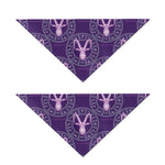 Purple Capricorn Zodiac Pattern Print Dog Bandana