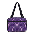Purple Capricorn Zodiac Pattern Print Double Strap Bible Bag