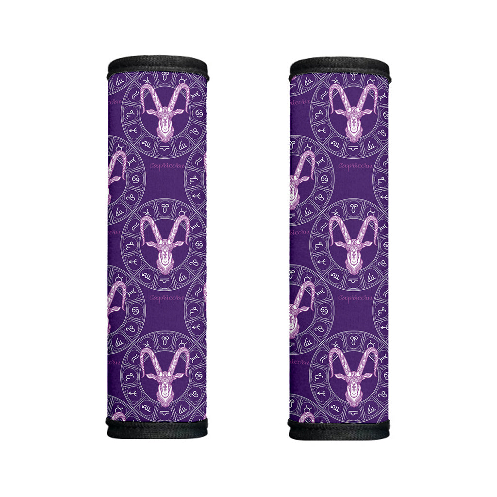 Purple Capricorn Zodiac Pattern Print Handle Covers