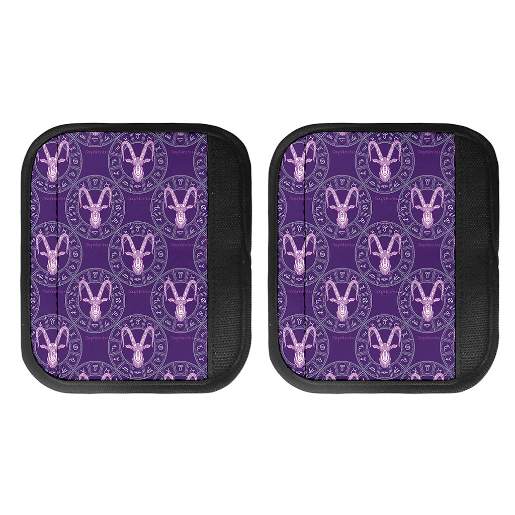 Purple Capricorn Zodiac Pattern Print Handle Covers