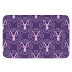 Purple Capricorn Zodiac Pattern Print Indoor Door Mat