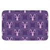 Purple Capricorn Zodiac Pattern Print Indoor Door Mat