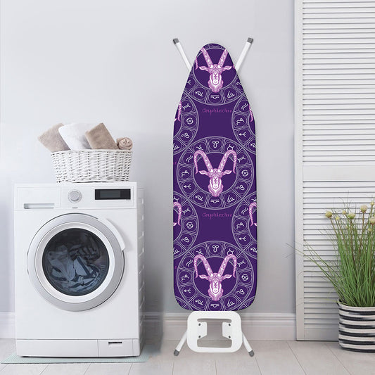 Purple Capricorn Zodiac Pattern Print Ironing Board Cover