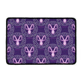 Purple Capricorn Zodiac Pattern Print Kitchen Mat