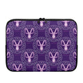 Purple Capricorn Zodiac Pattern Print Laptop Sleeve