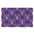 Purple Capricorn Zodiac Pattern Print Polyester Doormat