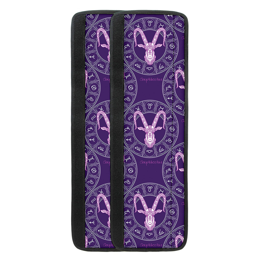 Purple Capricorn Zodiac Pattern Print Refrigerator Handle Covers