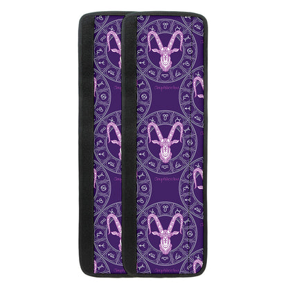 Purple Capricorn Zodiac Pattern Print Refrigerator Handle Covers
