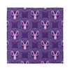 Purple Capricorn Zodiac Pattern Print Silk Bandana