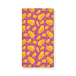 Purple Cheese And Holes Pattern Print Baby Crib Sheet