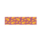 Purple Cheese And Holes Pattern Print Bed Runner