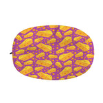 Purple Cheese And Holes Pattern Print Car Side Mirror Covers