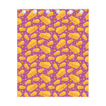 Purple Cheese And Holes Pattern Print Curtain