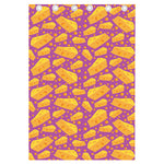 Purple Cheese And Holes Pattern Print Curtain