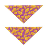 Purple Cheese And Holes Pattern Print Dog Bandana