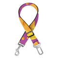 Purple Cheese And Holes Pattern Print Dog Seat Belt
