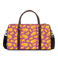 Purple Cheese And Holes Pattern Print Duffel Bag