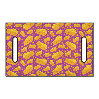 Purple Cheese And Holes Pattern Print Golf Cart Seat Cover