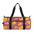 Purple Cheese And Holes Pattern Print Gym Bag