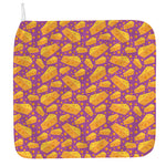 Purple Cheese And Holes Pattern Print Hand Towel